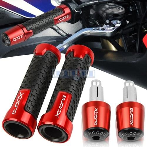 FOR KYMCO XCITING 250 300 350 400 400S 500 Motorcycle 22mm 7/8" Aluminum Motorbike Hand handle Grips ends Rubber Grip Accessorie