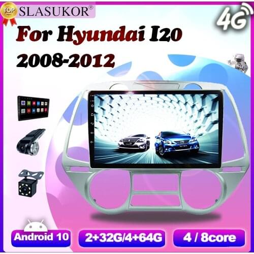 6G+128G Android 10 Car Auto Radio Multimedia Player For Hyundai I20 2008 2009 2010 2011 2012 GPS Track Carplay 4G No 2 Din DVD