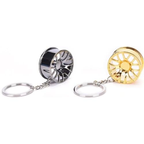 Automotive Wheel hub Keychain auto Tire rims Key Chain auto parts keychain autoparts key ring car Auto Key Chain wheel key chain