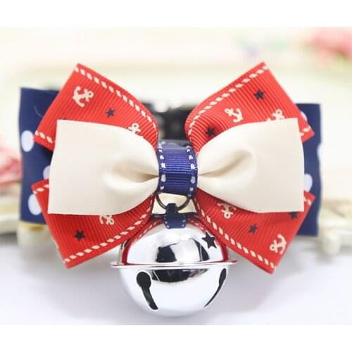 Bowknot Dog Collar Supplies Fashion Cat Big Bells Pets Silver Gentleman Bow Tie Beautiful 4