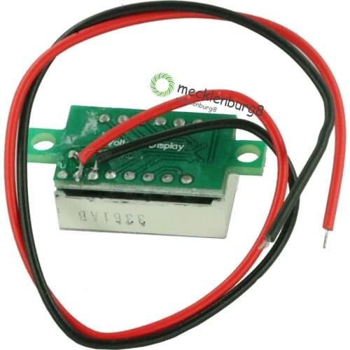 0.36" DC Digital Voltmeter Panel Mount LED Voltage Volt meter Blue 3.2~30V