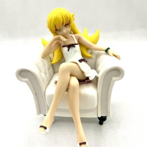 Bakemonogatari Shinobu Oshino Sofa Ver. Monogatari Series PVC Action Figure Collectible Model Toy Cosplay Doll Figurine
