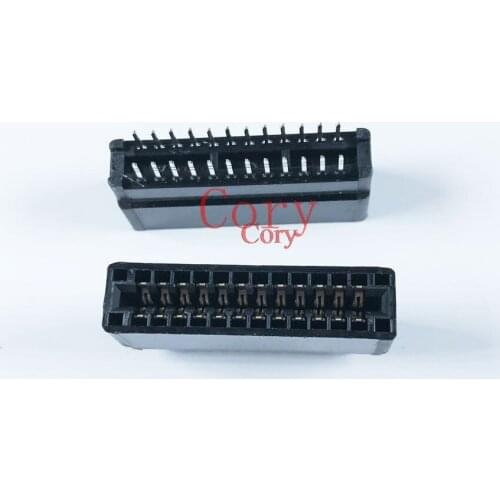 Dual Row 2.54mm Pitch 4mm Length IDC Pin Header 4/6/8/10/12/14/16/18/20/22/24-128 Pins for PCB 90 Degree/Straight Mounting