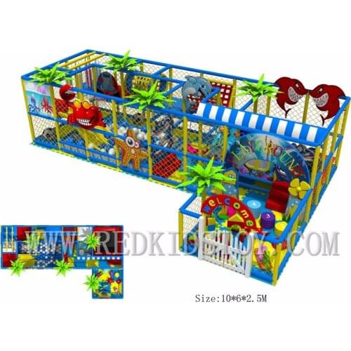 Exported to Spain CE Approved Eco-friendly Children Indoor Playground 161031