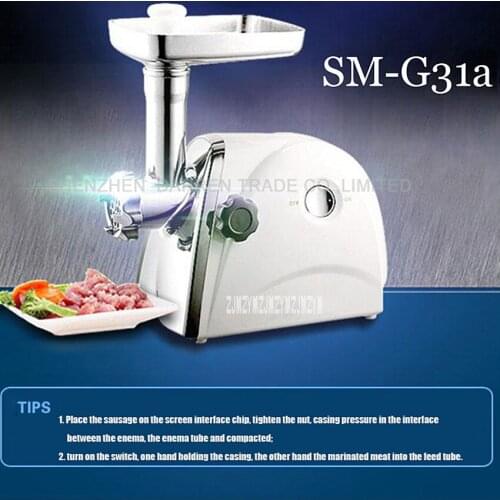 1PC SM-G31a Electric Automatic Meat Grinder sausage pasta cooking machine Household ABS Shell Stainless Meat Mincer