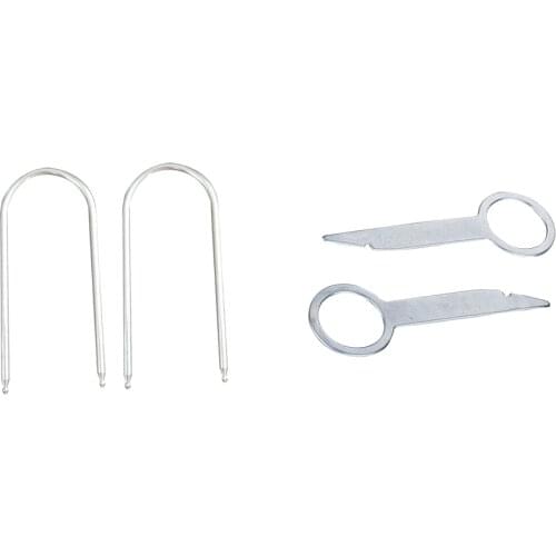 For Peugeot Vw Car CD Radio Removal Extraction Release Key Tool(2Pair)