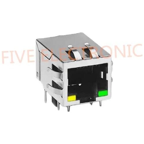 JX0026D21B 1 Port RJ45 Magjack Connector Through Hole 10/100 Base-TX JX0026D21BNL