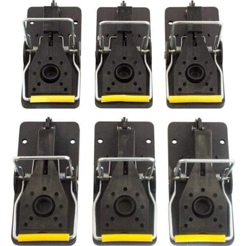 Mouse Trap, Reusable and Easy To Use Snap Traps, Pack of 6