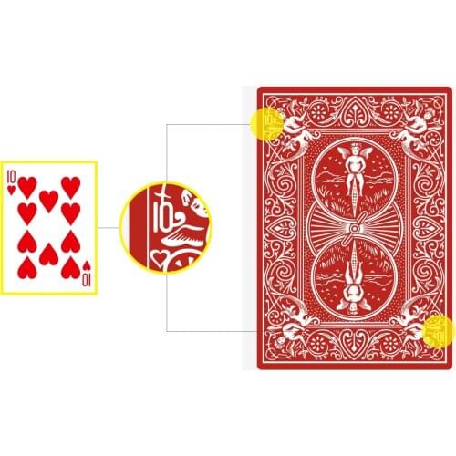 Ultimate Marked Deck (Red/Blue Back) Magic Tricks for Professional Magician Speedreader Gimmick Magic Props Illusions Magician