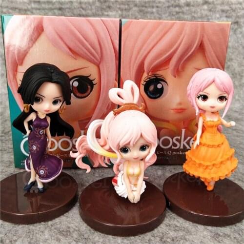 Comic Mermaid Princess Q Version Big Eyes Cute Hancock White Star Rebecca 3 Models/Sets Model Toys Movable Dolls Childrens Gifts