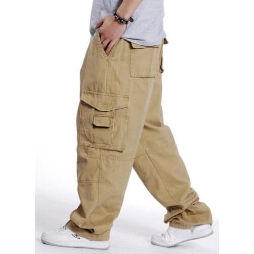 Men Sweatpants Hip Hop Dance Mens Trousers Pants Casual Joggers Loose Cargo Pants Wide Leg Male Clothing