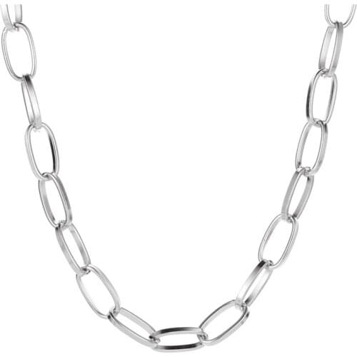 2021 Hot New Fashion Punk Metal Trendy Jewelry Charm Geometry Chain Choker Necklace Gift For Women Girl X014