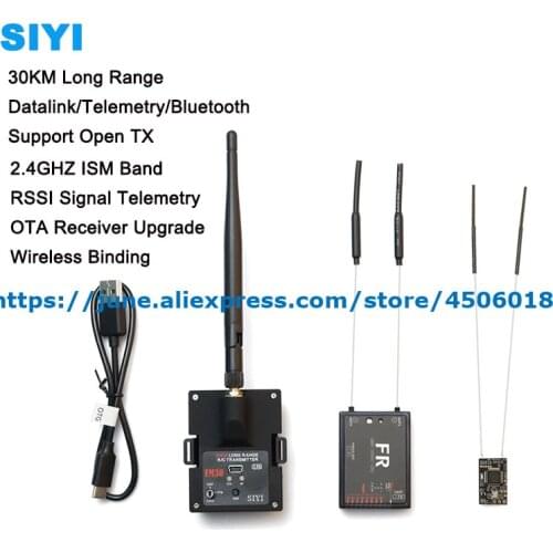 NEW SIYI FM30 Radio Module with Datalink Telemetry Bluetooth Receiver OpenTX Racing Drones 2.4G 30KM FM30 Transmitter
