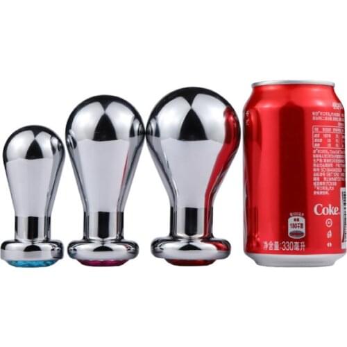 Extra large anal expansion Metal Anal Plug Dildo Stainless Steel heavy Butt Plug Prostate Massage Adult Sex Toy for Man Woman