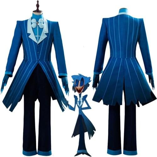2020 New Fashion Cosplay Wigs Hazbin Cosplay Hotel ALASTOR Costume Halloween Carnival Costumes Mardi Gras Anime Suit C160C30