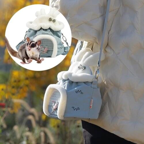 Portable Hamster Travel Carrier Bag Single Shoulder Children Bag Pets Rat Hamster Hedgehog Chinchilla Ferret Product
