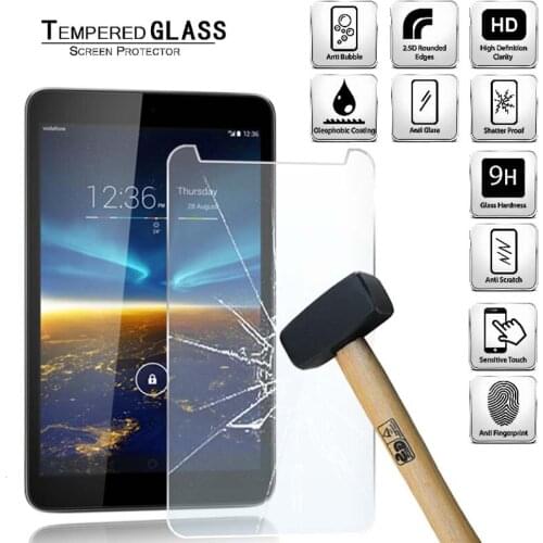 Tablet Tempered Glass Screen Protector Cover for Vodafone Smart Tab 4 8.0" Anti-Screen Explosion-Proof Breakage Tempered Film