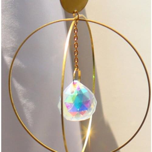 Faux Crystal Hanging Pendant Elegant Decorative Window Curtains Suncatcher Pendant Garden Decor Outdoor Widely Use