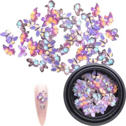 R3MF Fashion Nail Art Butterfly Glitter Flake 3D Nails Sequins Acrylic Supplies Face Body Gifts for Decoration Accessories
