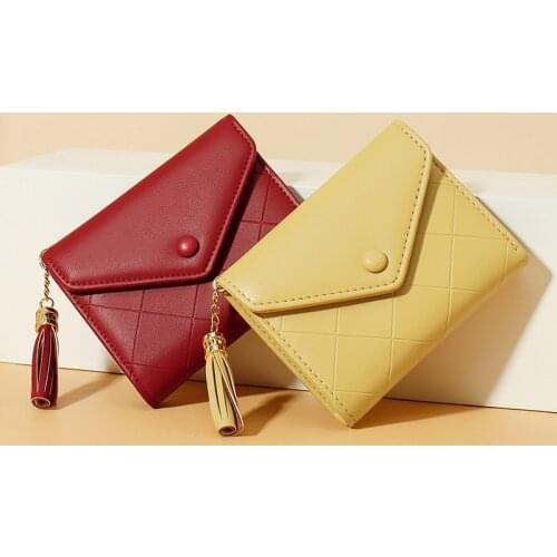 Luxury Brand Multi-function Fold Coin Wallet Women PU Leather Fashion Small Wallets Female Clutch Card Bag Ladies Mini Purses