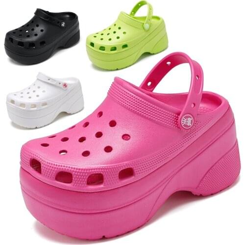 Summer Women Slippers Shoes Clogs Platform Garden Shoes Beach Sandals Antiskid Thick Sole Flip Flops Fashion Slippers For Women