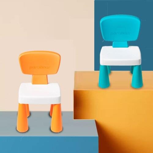 Растущий стул Sillas Childrens Stools Plastic Reinforced Kindergarten Baby Cartoon Dining Chairs Seat Non-Slip Household Bench