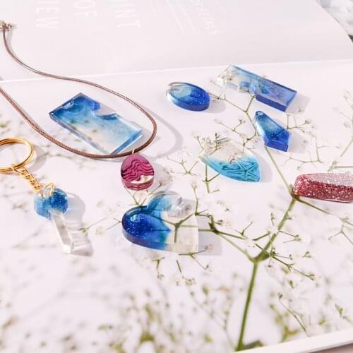 TC182 DIY Keychain Pendant Casting Silicone Mold Set For Keychain Making Pendant Jewelry Epoxy Resin Mold