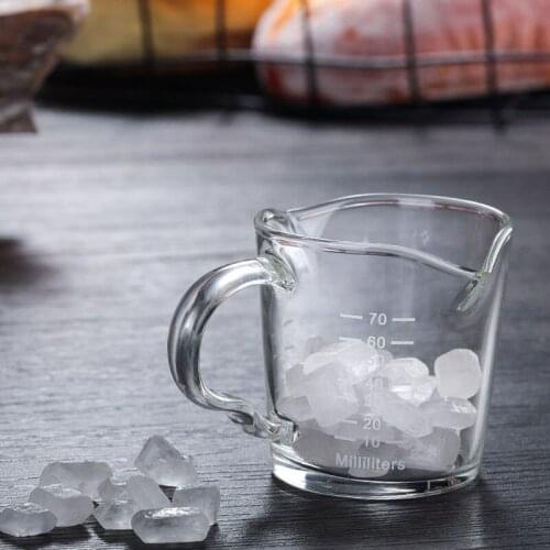 Heat Resistant Double Spout Glass Coffee Measuring Cup for Home and Kitchen SCIE999