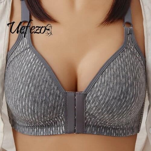 Front Buckle Thin Sexy Lingeries Women Bras Plus Size Breathable Vest Front Fastener Womens Underwear New