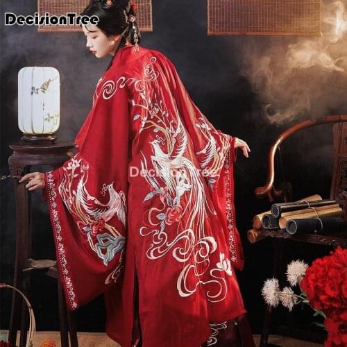 2021 chinese traditioanl hanfu for woman elegant fairy folk dance costume oriental embroidery stage performance retro dresses