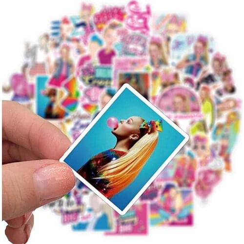 50Pcs Singer JOJO SIWA Stickers Guitar Skateboard Waterproof Graffiti Sticker