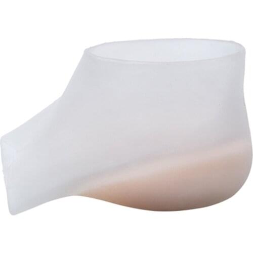 Foot Heel Protector Increase Silicone Half Insole Insert Invisible Heightening Pad Anti-crack Unisex Feet Care