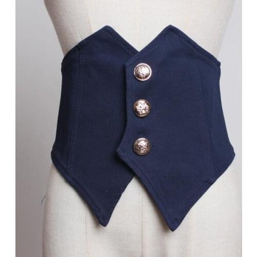 Womens runway fashion fabric Cummerbunds female Dress coat Corsets Waistband Belts decoration wide belt R1771