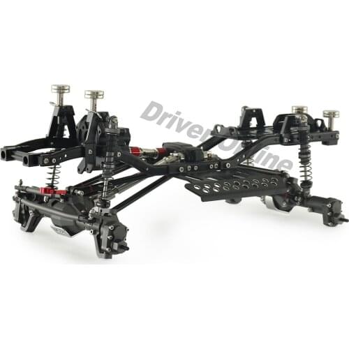 1/10 RC Crawler Off Road Truck for SCX10 Metal Chassis Kit 313mm wheelbase Prefixal Planetary Gearbox CNC Portal Axis