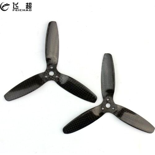 1 Pair FEICHAO 5042 3-Paddle Propeller Carbon Fiber Propellers Prop for Parrot Bebop Drone 3.0 RC Quadcopter Multi-Copter