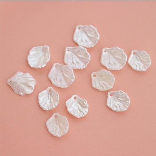 100 Pieces White Shell Acrylic Pendant Earrings Handmade DIY Earrings Accessories