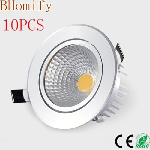 Led downlight light COB Ceiling Spot Light Dimmable 3w 5w 7w 9w 12w 15w AC110V/220V ceiling recessed Lights Indoor Lighting