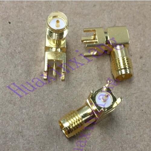 20PCS/Lot SMA-KWE SMA Female Antenna Jack Connector External thread/inner needle/Bend