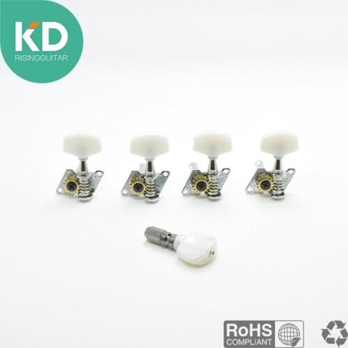 5 PC Open-gear Banjo tuning key tuning pegs machine heads ratio 1:15 Banjo parts
