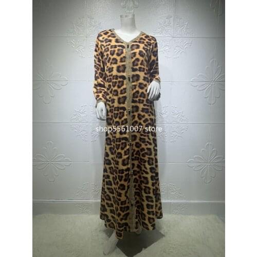 Abaya for Women 2021 Muslim Women V-neck Long Sleeve Plus Size Long Abaya Muslim Dress Women Muslims Women Dress