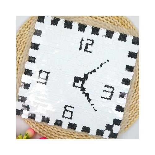 Free shipping big sequins patch cloth sweater down jacket clothes hand-stitched decoration 2pcs/pack