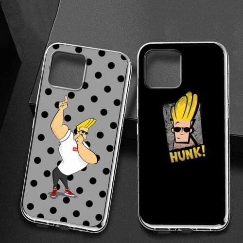 USAKPGRT Johnny Bravo Phone Case for iPhone 11 12 pro XS MAX Mini 8 7 6 6S Plus X 5S SE 2020 XR