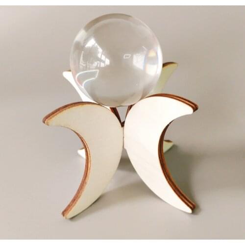 Wooden Display Holder Stand Perfect for Round Objects Like Crystal Ball Made of