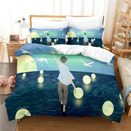 Illustration Bedding Set For Bedroom Soft Bedspreads For Bed Home Comefortable Duvet Cover Quality Quilt Cover And Pillowcase