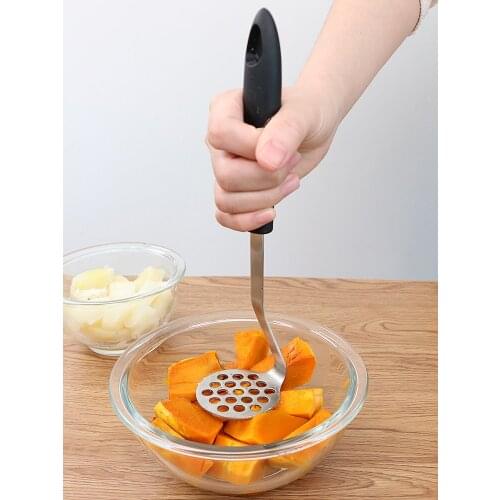 304 stainless steel potato masher ricers household banana pumpkin yam mud rammer baby supplementary food kitchen tool
