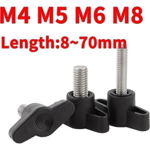 M4 M5 M6 M8 304 Stainless Steel Slotted T-Handle Screw T-Hand Screw Mechanical Handle Z-Bolt