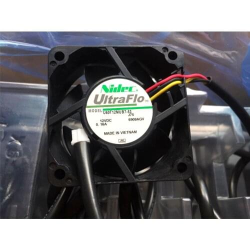 NIDEC U60T12MUB7-536 cm 6025 12V 0.16A 3-wire hydraulic fan