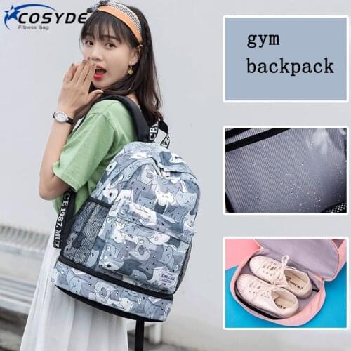 2021 New Women Gym Backpack Dry Wet Fitness Bag Travel Rucksack Waterproof Mujer Sac De Sport Gymtas Swimming Bag Training Bags