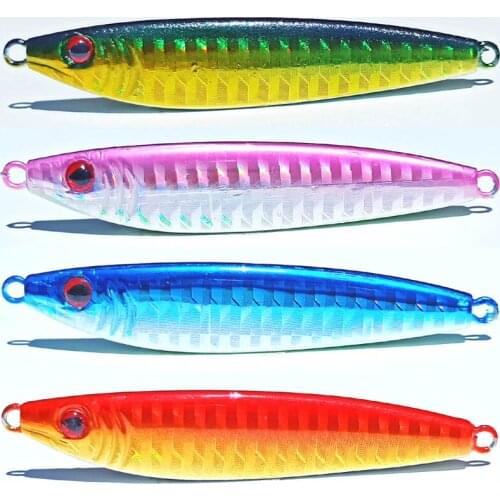 10pcs 14g/28g/45g/60g Metal jig lead jig lead fish jigging lure assist hook sea fishing lure mixed colors free shipping