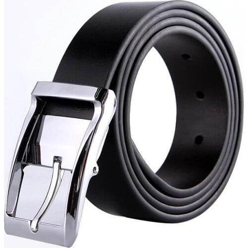 Personalized Fashion Mens Leather Two-Layer Cowhide Belt Fashion Casual All-Match Belt
